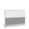 Luxor Expanse Modular Wall Room Divider System - Silver Frame - 70" x 48" Wide Panel Add-On Wall MW-7048-XWCGWG - alternate 2